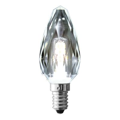 CLL Crystal Dimmable LED Candle Globe, E14, 6500K