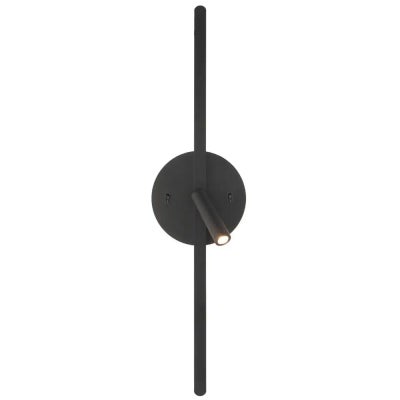Lenox Aluminium Adjustable LED Wall / Reading Light, Black