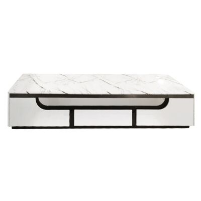 Thornton Marble Topped TV Unit, 200cm