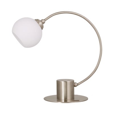 Penelope Metal & Glass Touch Table Lamp, Antique Brass