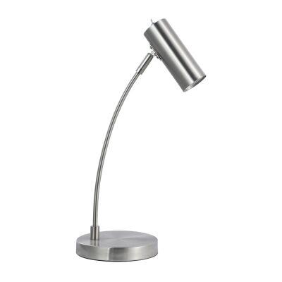 Sarla Metal Table Lamp, Satin Chrome