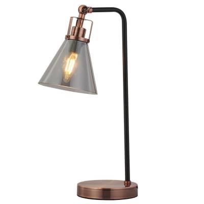 Conea Iron & Glass Adjustable Desk Lamp