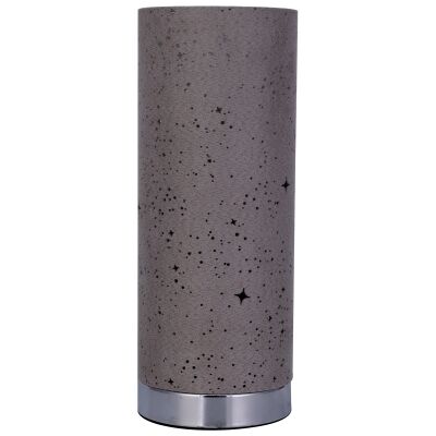 Alice Fabric Touch Table Lamp, Grey