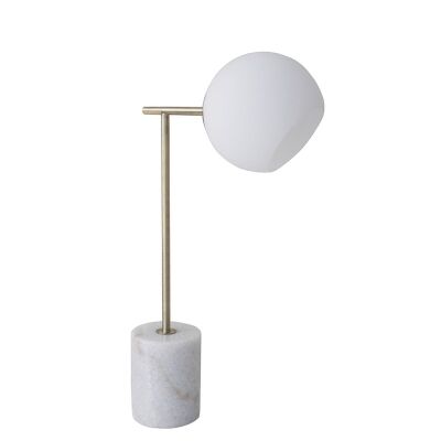 Helium Marble & Metal Table Lamp