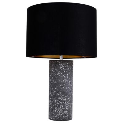 Britta Terrazzo Base Table Lamp, Black