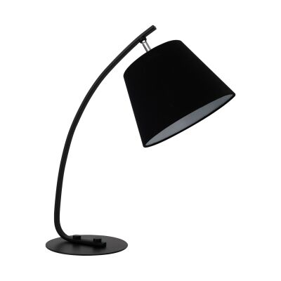 Letizia Metal Base Table Lamp, Black