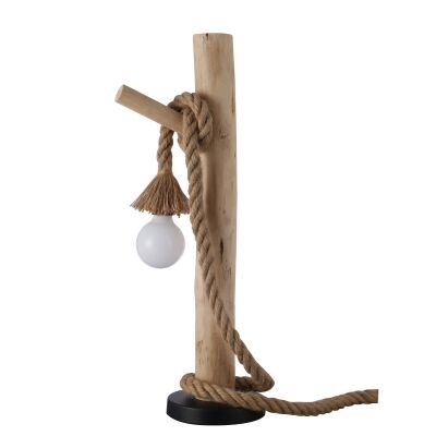 Lea Timber & Rope Table Lamp