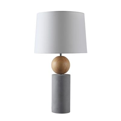 Valerie Concrete & Timber Base Table Lamp