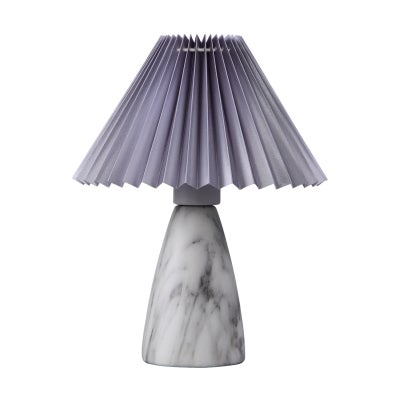 Navia Ceramic Base Table Lamp, White / Grey
