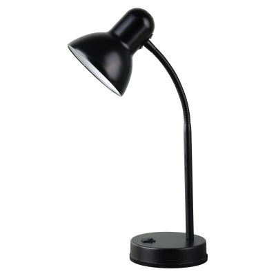 Lewis Metal Adjustable Desk Lamp, Black