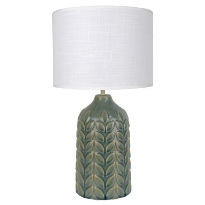 Bloom Ceramic Base Table Lamp, Green