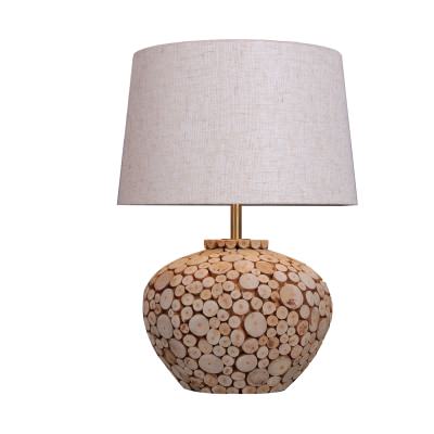 Hallie Wood Base Table Lamp