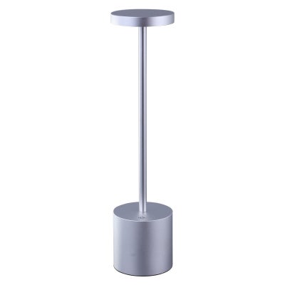 Romilly Metal Portable LED Touch Table Lamp,Silver