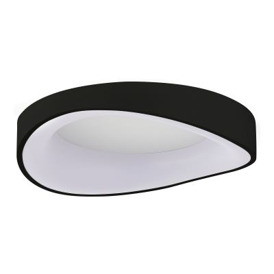 Hayley Dimmable LED Flush Mount Ceiling Light, 40W, CCT, Black
