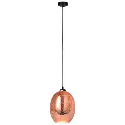 Moravian Glass Pendant Light, Copper