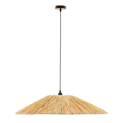 Lucia Raffia Grass Shade Pendant Light, Large