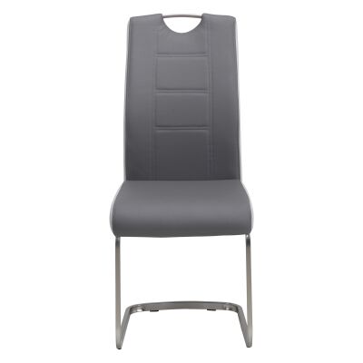 Atlant Faux Leather Dining Chair, Grey