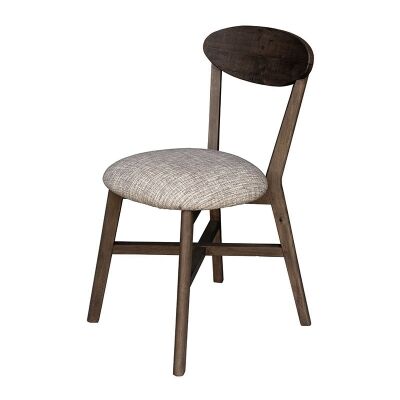 Lineo Reclaimed Timber Dining Chair, Cushion Seat