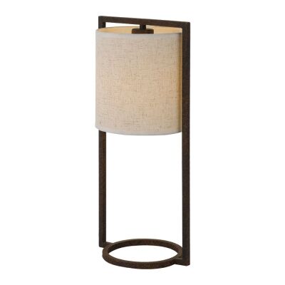 Loftus Iron Table Lamp, Rust