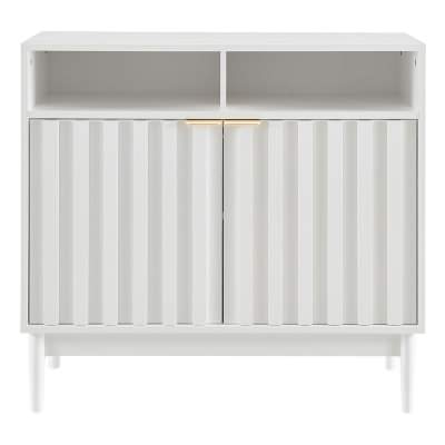 Linda Wooden 2 Door Sideboard, Type A, 88cm, White 