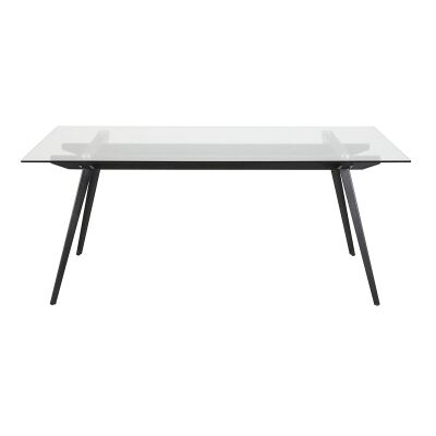 Montrose Glass & Metal Dining Table, 160cm