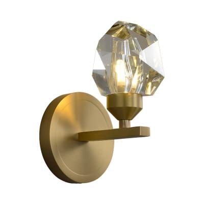 Gemma Brass & Crystal Wall Light
