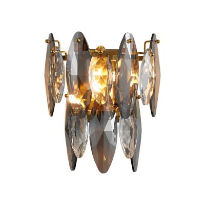 Decolo Metal & Crystal Glass Wall Light
