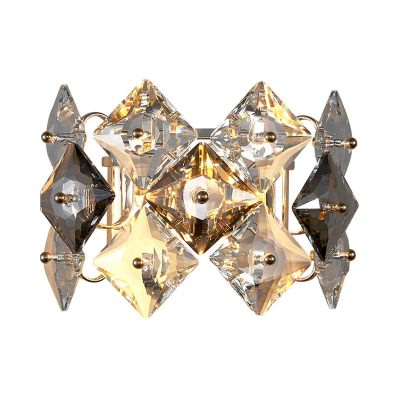 Garland Iron & Crystal Glass Wall Light