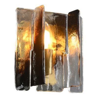 Vetro-Fuso Brass & Artistic Glass Wall Light