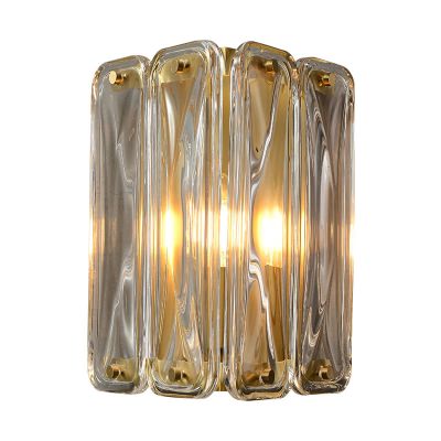 Scutum Iron & Artistic Glass Single Wall Light