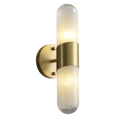 Capsule Brass & Glass Wall Light