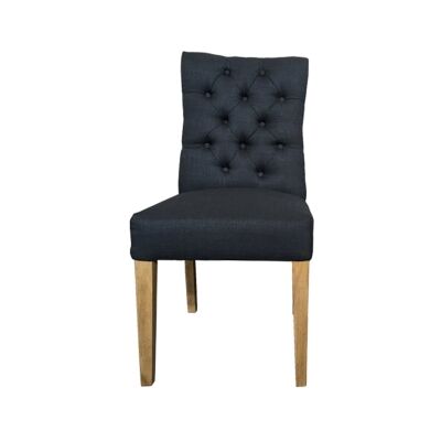 Morrill Fabric Dining Chair, Black