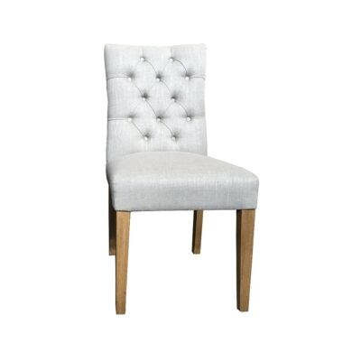 Morrill Fabric Dining Chair, Flaxen