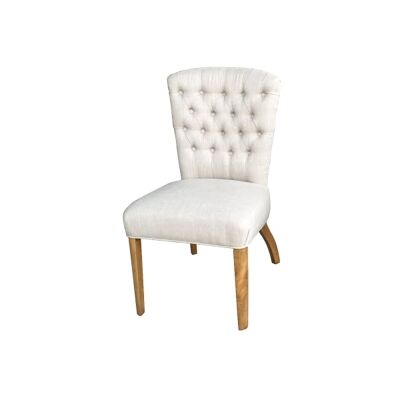 Monroe Fabric Dining Chair, Flaxen
