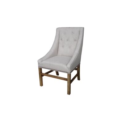 Wellesley Fabric Dining Chair, Flaxen