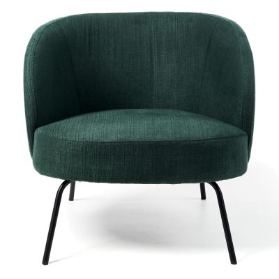 Lulu Fabric Tub Chair, Forest Green