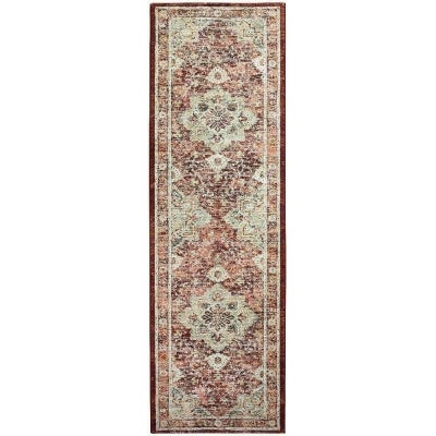 Oxford No.63435 Transitional Runner Rug, 300x80cm, Red