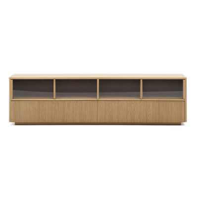 Halveth Wooden 4 Door 2 Drawer TV Unit, 200cm
