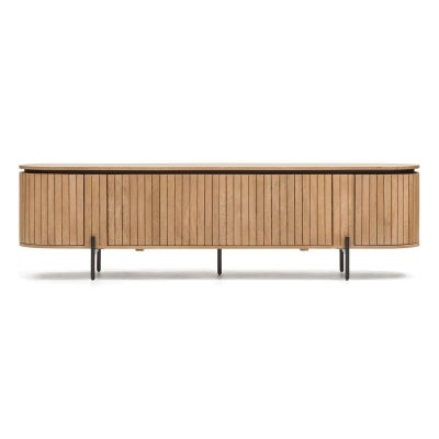 Mayfield Mango Wood 4 Door Oval TV Unit, 200cm