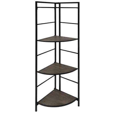 Cato Metal & Wood Corner Display Shelf