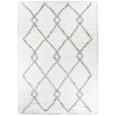 Cobi No.8744A Shag Rug, 230x160cm, White
