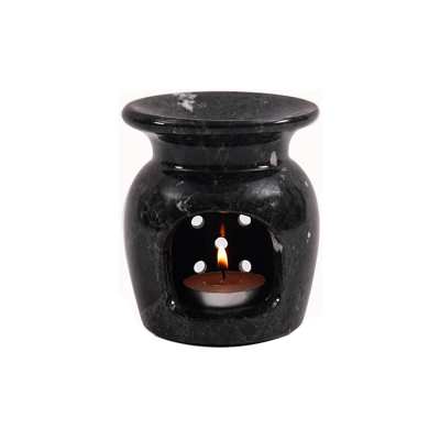 Haven Marble Oil Burner, Black