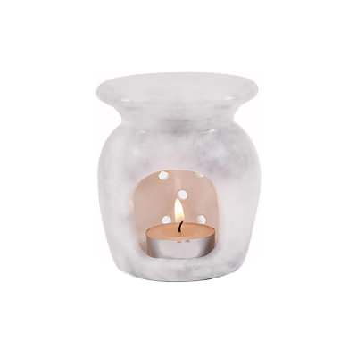 Haven Marble Oil Burner, White