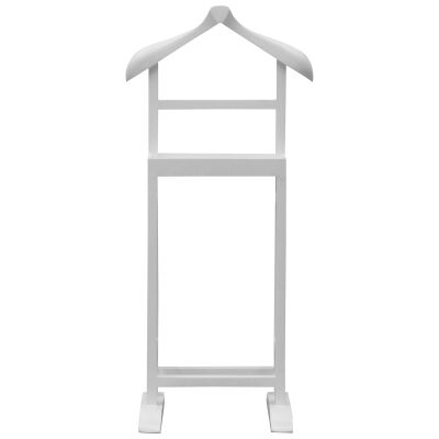 Arlet Hand Crafted Mango Wood Valet Stand, White