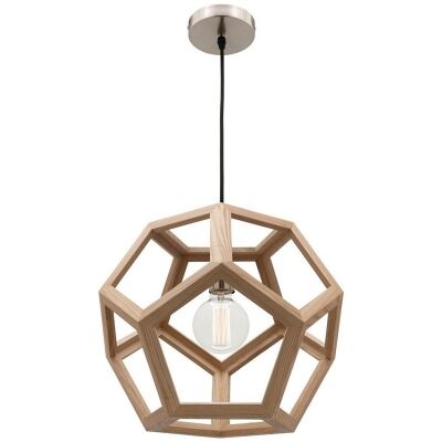 Peeta Timber Pendant Light, Small