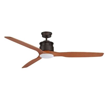 Martec Governor Indoor / Outdoor Ceiling Fan with CCT LED Light, 152cm/60", Old Bronze