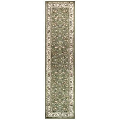 Michelangelo No.55368 Oriental Runner Rug, 300x80cm, Green