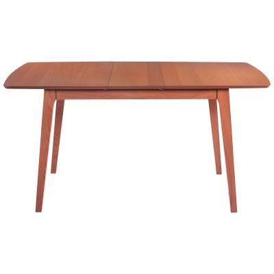 Knox Beech Timber Extension Dining Table, 120-150cm, Blackwood