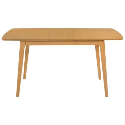 Knox Beech Timber Extension Dining Table, 120-150cm, Wheat