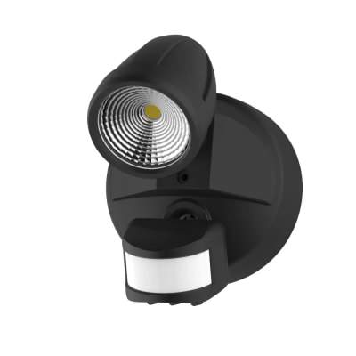 Bandit IP54 Exterior LED Security Light with Sensor, 1 Light, CCT, Matt Black
